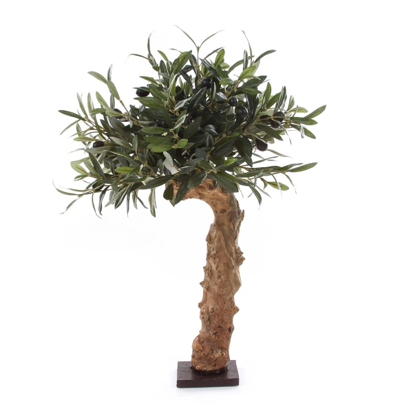 Sztuczna niska Oliwka na grubym pniu 60 cm