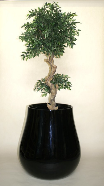 DROP 69/73 designerska donica lakierowana czarna