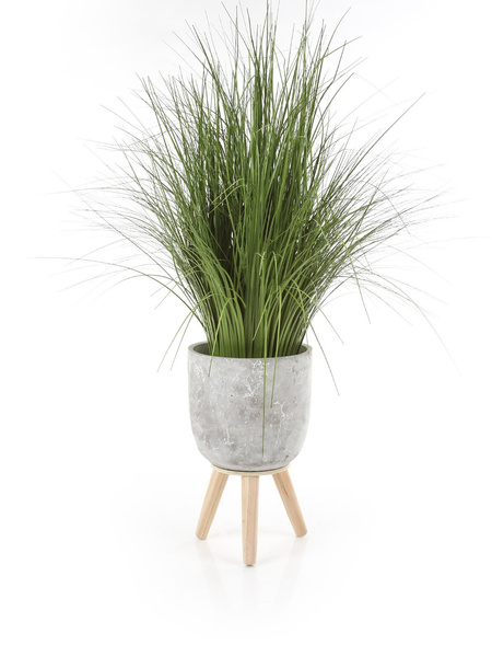 JIMMY 16,5/28 cm cementowa doniczka na nóżkach jasnoszara