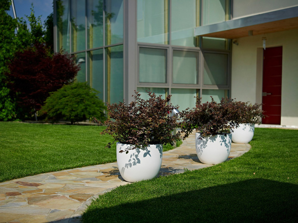 ETRIA 24/20 doniczka okrągła biała