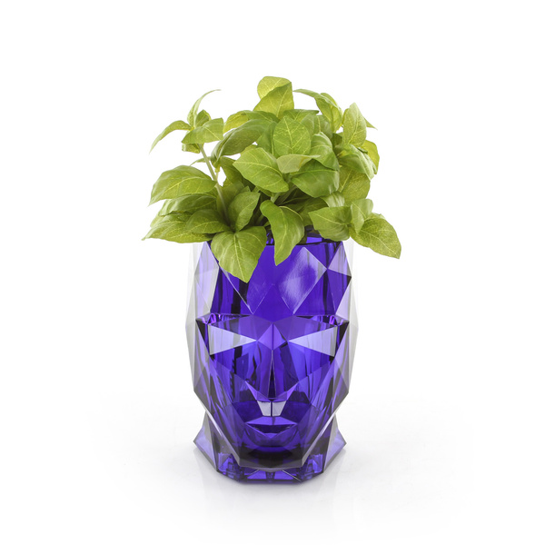 ADAN NANO GLOSSY 13x17/18 doniczka głowa szafirowa