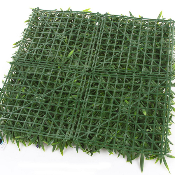 Sztuczna zielona ściana Lawenda 50x50 liście z kwiatami