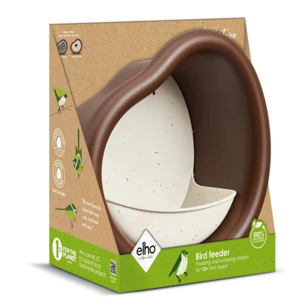 Organic karmnik dla ptaków brązowy chestnut brown