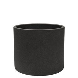 ERA 19/17 doniczka ceramiczna walec ciemnoszara