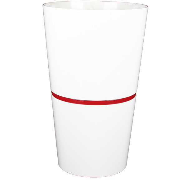 FLORI DUO 50 cm donica okrągła biała połysk