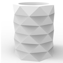 MARQUIS 80/100 designerska donica cylinder biała