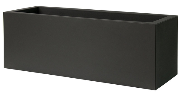 KUBE CASETTA 100x40/40 donica prostokątna niska grafitowa czarna perła
