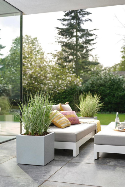 VIVO NEXT SQUARE 40x40/40 donica kwadratowa popielata