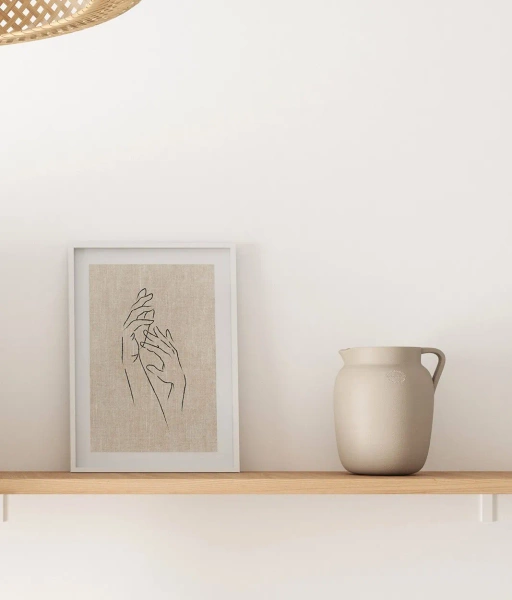 Gaia Jar 17/20 śródziemnomorski dzbanek biały