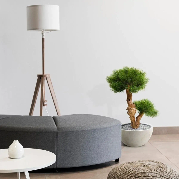 Sztuczny Bonsai Pinia 55 cm UV grube drewniane pnie