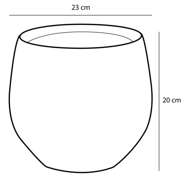 Douro 23/20 jasnoszara kulista osłonka ceramiczna