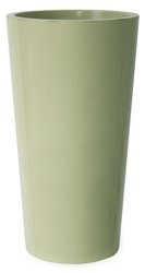 TUIT 40/75 wysoka donica z wkładem jasnozielona pastel z połyskiem jade