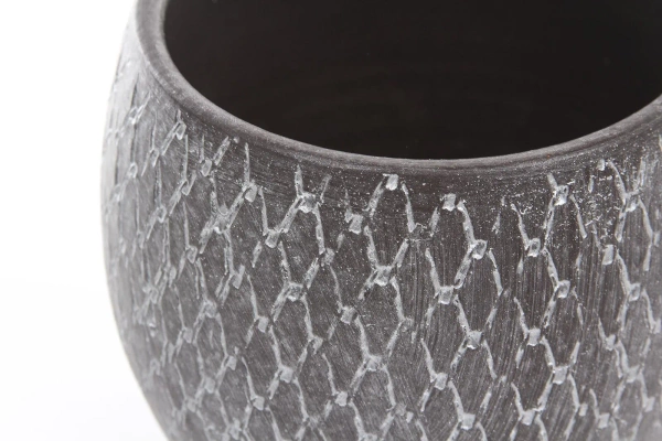 Madeira 32/32 duża srebrno-szaro-brązowa osłonka ceramiczna kula