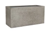 Jort M 100x40/50 szarobrązowa donica prostokątna kamienna dioriet grey