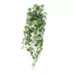 Sztuczny Scindapsus Pstry pnący 90 cm zielono-szary