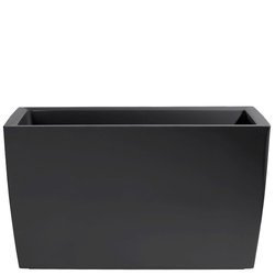 MARBELLA 76x31/45 donica prostokątna na kółkach grafitowa z połyskiem