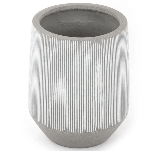 Harith High S 40/48 wysoka donica szara w białe prążki