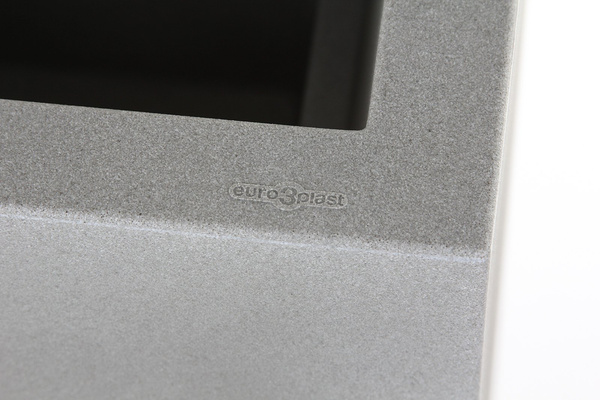 Kube 40x40/40 donica kwadratowa niska popielata