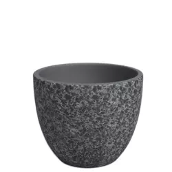 Hestia 17/15 doniczka ceramiczna antracyt tekstura