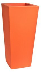 KIAM 40x40/90 donica kwadratowa wysoka pomarańczowa