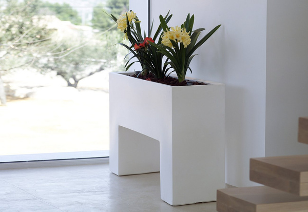 MURO 120x40/80 duża donica VONDOM designerska biała