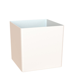 OSLO 17x17/17 doniczka kubik kwadratowa biała