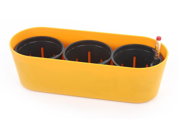 Zestaw do hydroponiki 11/9 w żółtej osłonce podłużnej Flori 36x14/11