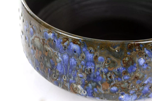 Harris Bowl 32/15 misa szkliwiona tekstura niebiesko-szaro-brązowa