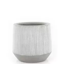 Harith L 53/48 duża donica kamienna szara w białe paski
