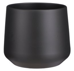AMBER 23/21,5 doniczka ceramiczna ciemnoszara grafitowa