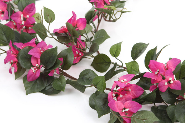 Sztuczna Bugenwilla girlanda pnącze 180 cm różowa