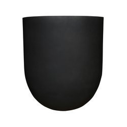 Jumbo Lex L 114/125 bardzo duża donica okrągła czarna volcano black REFINED