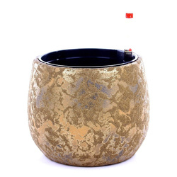 Zestaw do hydroponiki 13/12 Clemente osłonka ceramiczna złota