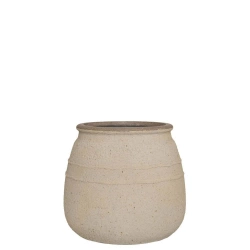 Hestia S 32/28 donica kamienna grecki wzór sahara sand