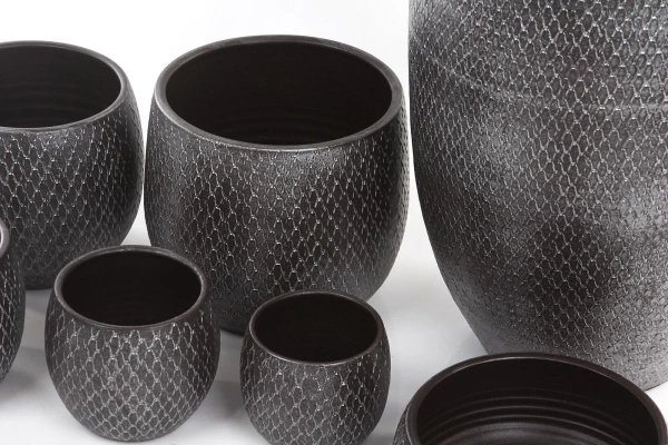 Madeira 18/18 ceramiczna osłonka kula srebrno-szaro-brązowa