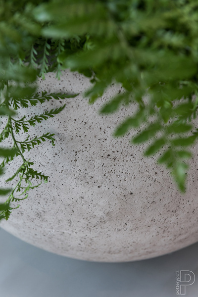 JUMBO ORB S 87/70 duża donica XXL kamienna beżowa