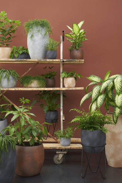 Lester 38/35 donica osłonka szkliwiona ceramiczna szara