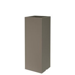 KUBE HIGH SLIM 25x25/70 wąska kolumnowa donica taupe