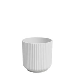 Luna 11/11 biała osłonka w prążki ceramiczna