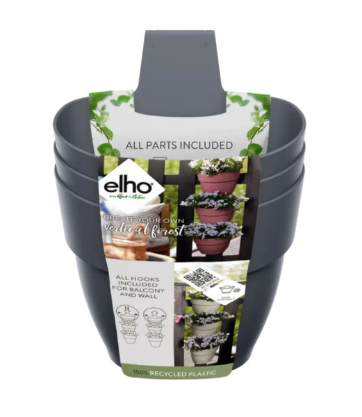 Vibia Vertical Forest doniczki wiszące niebieskie vintage blue 3 sztuki