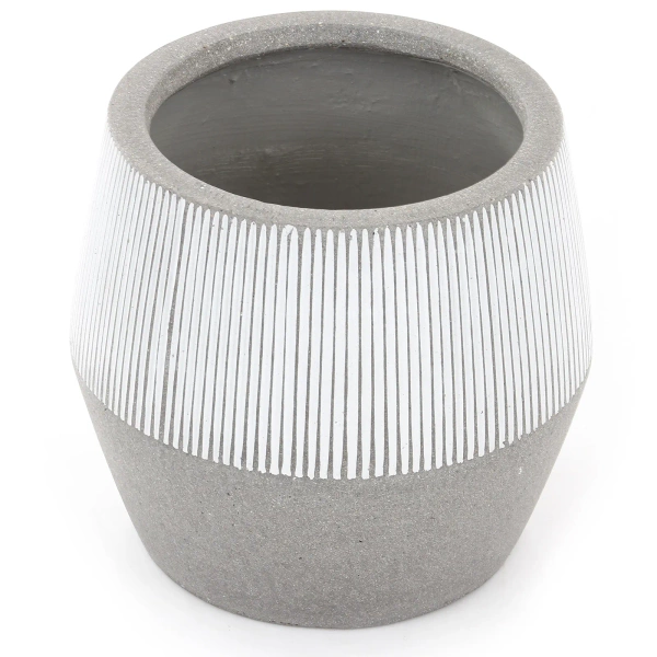 Harley S 36/32 kamienna donica szara w białe paski