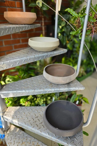 Madu L 45/16 kamienna misa na bonsai gliniana clay washed