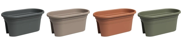 Venezia Balcony Box 60 podłużna doniczka na balustradę taupe