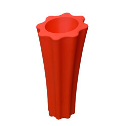 MARGHERITA 70/140 wysoka donica pomarańczowa kwiat