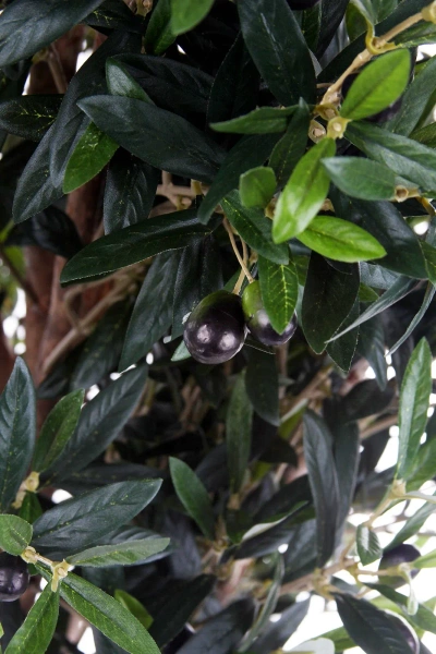 Sztuczne drzewko oliwka 150 cm z owocami smukłe