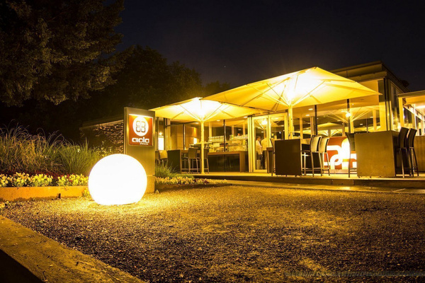 Kula podświetlana SFERA 65 cm na zewnątrz