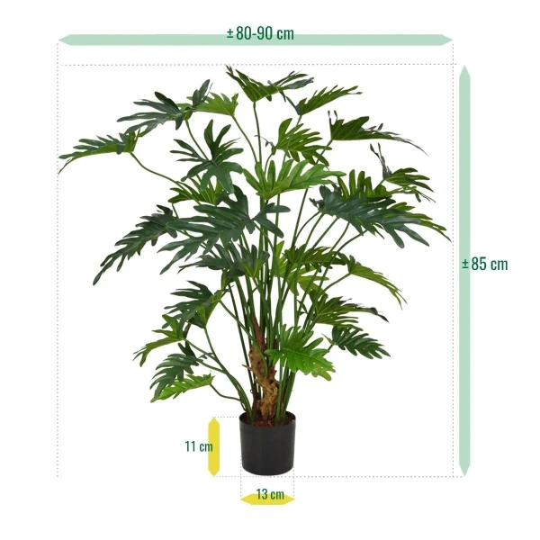 Sztuczny filodendron Xanadu 80 cm