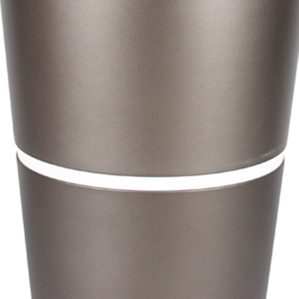 FLORI DUO 42 cm donica okrągła antracytowa