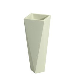 DIAMOND 26x26/72 donica designerska wysoka smukła kremowa