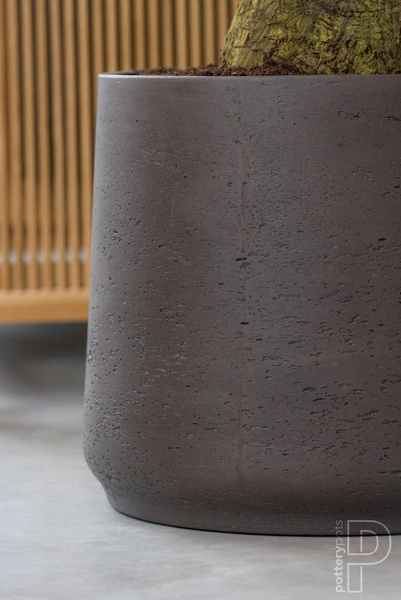 Patt XL 23/19,5 doniczka kamienna szara